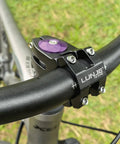 45mm Short Handlebar Stem For 25.4 And 31.8 Mm Bars With A Beefy Four Bolt Clamp Made From Aircraft Grade Aluminum For MTB Road Bike BMX And Fixie Cycling Ideal For Aggressive Trail Or Everyday City Riding mounted on bicycle