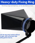 Universal Lathe Dust Hood With Adjustable Stand for Pro Grade Dust Extraction featuring heavy-duty fixing ring and 100mm spigot