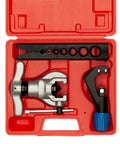 Wostore eccentric flaring tool set with tube cutter in red case; includes 7 dies, 3/16-3/4 in, 45-degree heavy-duty