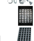 Heavy Duty Metric Grade 8.8 Bolt Hex Head Cap Screw Nut and Washer Kit with 1496 Pieces in bin case compartments