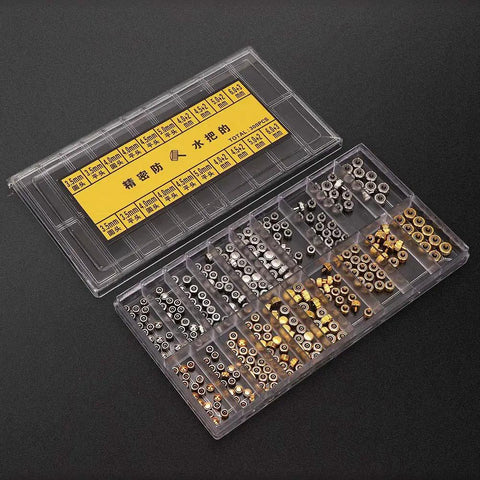 Pro Grade Gear All In One Watch Link Removal Tool Kit with stainless steel and gold crowns in a transparent box