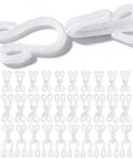 36 Pairs Hook And Eye Closures Kit For Clothing And Bras White Metal Fasteners In 2cm 2.8cm And 3.5cm Sizes 12 Pairs Each Diy Sewing Craft For Garments And Alterations