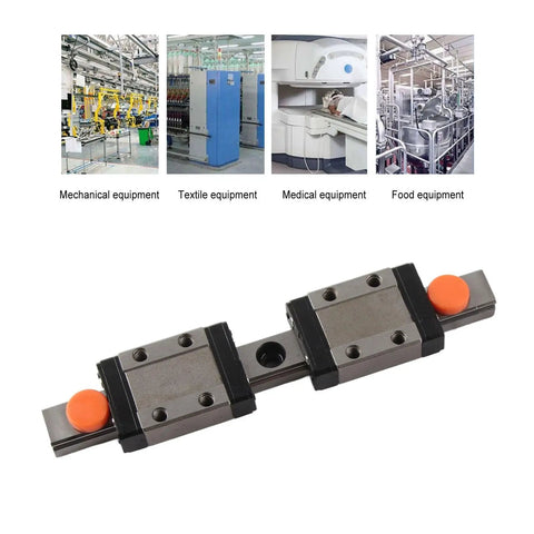 Beefy Linear Rail Bearing Kit With Two Slide Blocks For Automation Equipment And Packaging And Printing Precision Positioning Steel Construction For Industrial Use on linear rail