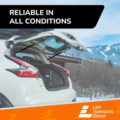 2 Pack Liftgate Hatch Gas Struts For RX350 2007 Through 2009 SUV Heavy Duty Lift Supports in snowy outdoor setting