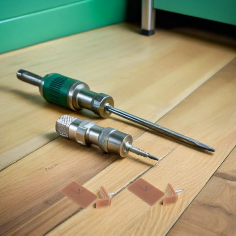 L Shaped Rectangle Drawer Glides Pins for Furniture Drawer Repair Made From Durable Plastic and Iron on wood floor
