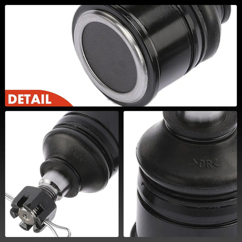 Front Lower Ball Joint Replacement For Honda Civic 1992 To 2000, Civic Del Sol 1993 To 1997, CR-V 1997 To 2001, Acura EL 1997 To 2000, Integra 1994 To 2001, Heavy Duty Suspension Part For A Smooth Tight Ride close-up of black front lower ball joint