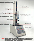 All In One Digital Tensile Testing Machine With Force Gauge For Pull And Tension Tests, 450 Mm Stroke, 999 Data Storage, Includes 2 Clamps And 5 Probes For Wire Harness And Terminal Tensile Testing, Pro Grade Shop Floor Workhorse, front view