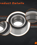 Front Wheel Bearing Set Left And Right With ABS For Ford C Max 2013 2018 Escape 2013 2019 Focus 2012 2018 Transit