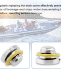 Two Pack Outboard Lower Unit Oil Drain Plug Kit With Vent Plug And Seals For Mercury MerCruiser Bravo Alpha 1 Gen 2 boat use