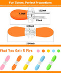 Interlocking Corn On The Cob Holders Set With Silicone Handles 5 Pairs 10 Pieces Dishwasher Safe Bright Color Skewers Includes Storage Box