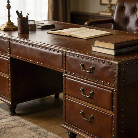 Top Shelf Upholstery Tacks For Furniture Makeovers 120 Piece Antique Bronze Hardware For Sofas And Chairs, antique leather desk with brass tacks.