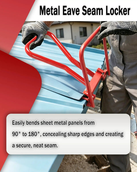Real Deal Heavy Duty Standing Seam Roofing Tools With Non Slip Grip Lining For Zero Sweat Manual Eave Seam Locker And Efficient 90 To 108 Degree Metal Panel Folding