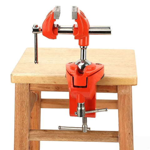 Two Piece 70mm Adjustable Mini 360 Degree Swivel Vise For Workbench And Wood Milling Rock Solid Clamp Jaw For Precision Woodworking Easy To Install