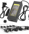 Universal 54.6V 2A Charger For 4.8V Li Ion Battery Packs With 100 240V Input Easy Plug And Play Replacement Cord 7 In 1 Plugs