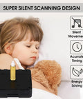 No Fuss Long Shaft Silent Clock Movement With Gold Hands For Diy Wall Clock, child sleeping with teddy, quartz ticking mechanism.