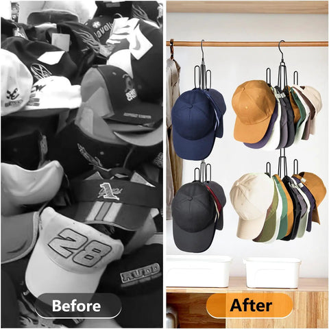 Heavy Duty Stainless Steel Hat Hangers For Closet, Baseball Cap Organizer Rack To Keep Your Daily Drip Intact, Ample Space Saving Wardrobe Storage Solution, Legit Cap Collector Essential