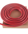 Red silicone gasket seal coil for smoker doors; 13 ft length, high-temperature up to 500°F