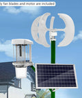 Vertical Wind Turbine Generator Kit Ready-To-Go 400W 600W 800W 1000W 1200W for 12V/24V Off-Grid Power with fan blades and motor