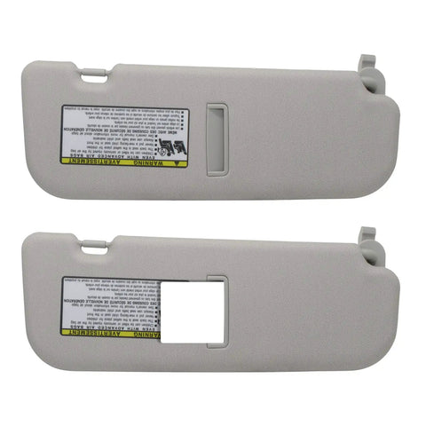 Hyundai Elantra Driver Side Sun Visor Replacement 2011 2012 2013 2014 2015 Gray Direct Fit Replaces 852103X000TX image