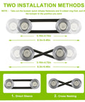 Universal Car Bumper Quick Release Kit Front And Rear Fasteners With Titanium Finish Two Installation Methods