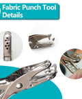 324 Piece Canvas Snap Kit With Stainless Steel Marine Grade Snaps And Setting Tool Including Anvil Punch Flaring Tool And Pliers - close-up of fabric punch tool