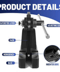 Heavy Duty Arbor Press 3 Ton Capacity With Solid Steel Anvil Plate For Bearing Swap Hole Punching Stamping And Daily Garage Chores No Sweats Top Tier Project Setup, features adjustable screw and ratchet lever.