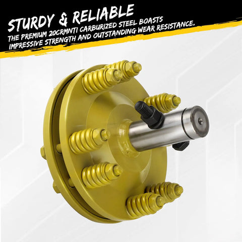 Real Deal 1 3/8 In PTO Slip Clutch Slick Round Ends Adjustable Tractor Friction Clutch Built Tough Carburized Steel close-up view