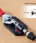 Beefy Toggle Clamp Cast Iron Push Pull Clamp With Plastic Handle Adjustable Fixed Clamp for woodworking installation close-up