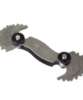 Dual Thread Pitch Gauge With 28 Leaves 4 To 56 TPI And 0.50 To 6.0 Millimeter Pitch English And Metric Thread Gage Tool In Precision Steel