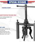 Three Jaw Bearing Puller Set For Cars, SUVs, And Bikes Internal And External Puller Tool with reversible jaws, special designs.