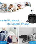 Tiny WiFi Spy Camera With Night Vision, Ultra Small Hidden Nanny Cam For Home And Office, Remote Live Feed Via Phone App, 2.4G WiFi Only