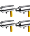 Tough As Nails 4 Pack 5/8 Inch Galvanized Steel Spring Loaded Twist Lock Plunger Pins with yellow handles and zerk grease ports.