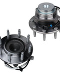 Front Wheel Bearing And Hub Assembly Set Of 2 For 2003 To 2017 Chevy Express 2500 3500 4500 And GMC Savana 2500 3500 4500 With 8 Lugs And ABS Heavy Duty Easy Install Replacement