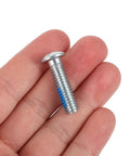Ultimate Rad Roller Skate Replacement Screw Kit Features Six Premium Metal Bolt Parts Perfect for Tightening Wheels and Brake Stoppers during Maintenance Upgrades Boost Skating Gear Performance with High Durability Hardware Built for Hot Fixes. single silver metal skate bolt in hand