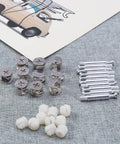 24 Sets Cam Lock Fasteners For Cabinets And Furniture Sturdy Corner Connection Anti Rust Metal Nylon Plastic Cam Lock Nuts