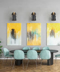 Dining room with set of two modern wall sconces with E26 base indoor bedroom wall lamps for bedside and hallway