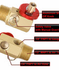 Air Tank Manifold Kit With Fill Port And Safety Valve, Aluminum Construction, Relief Bypass, NPT Ports, Labels Indicated