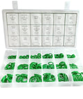 270 Piece O Ring Kit For Car Air Conditioning With 18 Sizes Made Of NBR Rubber Seals For Compressor And AC Gasket Assortment Set Built For High Temp And High Pressure Use Ready To Roll Green.