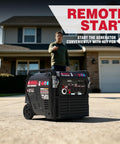 Dual Fuel Portable Inverter Generator With Remote Start For Home Backup Power Gas Or Propane Powered 12000 Watt Peak 9100