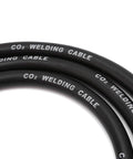 Close-up of CO2 welding cable for Heavy Duty 15 Foot 100 Amp MIG Welding Gun Stinger Replacement For Lincoln Magnum 100L K5305, Copper Rubber