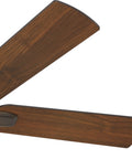 Wooden blades of Matheston Indoor And Outdoor Ceiling Fan With Light And Pull Chain Control, Ultra Quiet WhisperWind Motor Delivers Powerful Airflow
