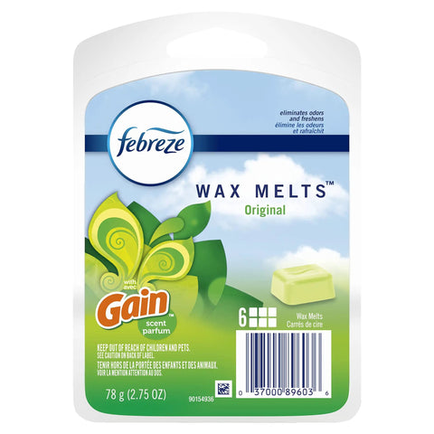Wax Melts Air Freshener With Gain Original Scent Pack Of 8 packaging front view