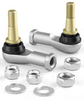 Tie Rod End Replacement Kit For EZGO TXT Golf Cart 2001 Up Electric And Gas, 2-Piece Ball Joint Set, aluminum and steel