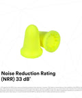 Heavy Duty Foam Ear Plugs For All Day Comfort Uncorded Disposable NRR 33 Ear Protection For Drilling Grinding Machining