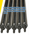 Stainless Steel Conveyor Rollers 9 Pack Unpowered Replacement Heavy Duty Sliders DIY And Shop Floor Ready 1 Inch 1.5 Inch 2 Inch Diameters Low Noise And Smooth Reliable Operation For Industrial Conveyor Systems, five rollers