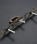Vintage Style Antique Bronze Cabinet Pulls Handles 2 Pack Hollow Decor For Furniture Drawer with Screws, Zinc Alloy
