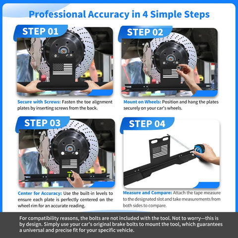 Precision Wheel Alignment Tool Kit For Cars Trucks SUVs Skips The Brake Caliper Hassle While Delivering Spot On Readings Includes Trusted Imperial Tape Measures And Level Gauges For Rollin Straight Every Time