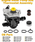 Auxiliary Electric Coolant Pump Assembly With Gaskets For Audi Q7 Q3 A3 A4 A5 A6 Passat Beetle Golf Quattro 2.0L Gas