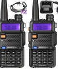 Dual Band Long Range Handheld Ham Radio Kit With 1800mAh Rechargeable Battery Two Way Radio For Hunting Camping Survival