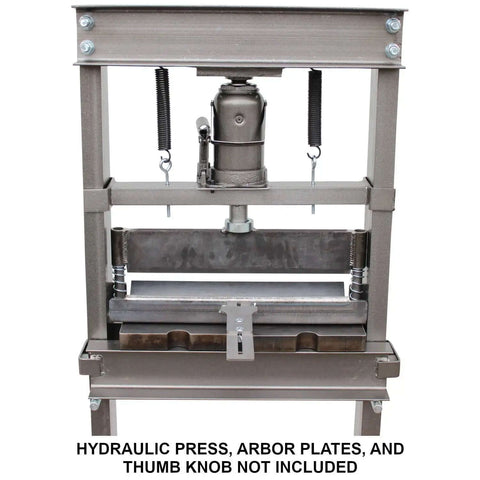 Front view of Off Road 20 Ton Press Brake Heavy Duty DIY Builder Kit for metalworking sheet metal bending projects.